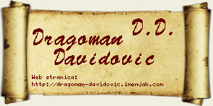 Dragoman Davidović vizit kartica